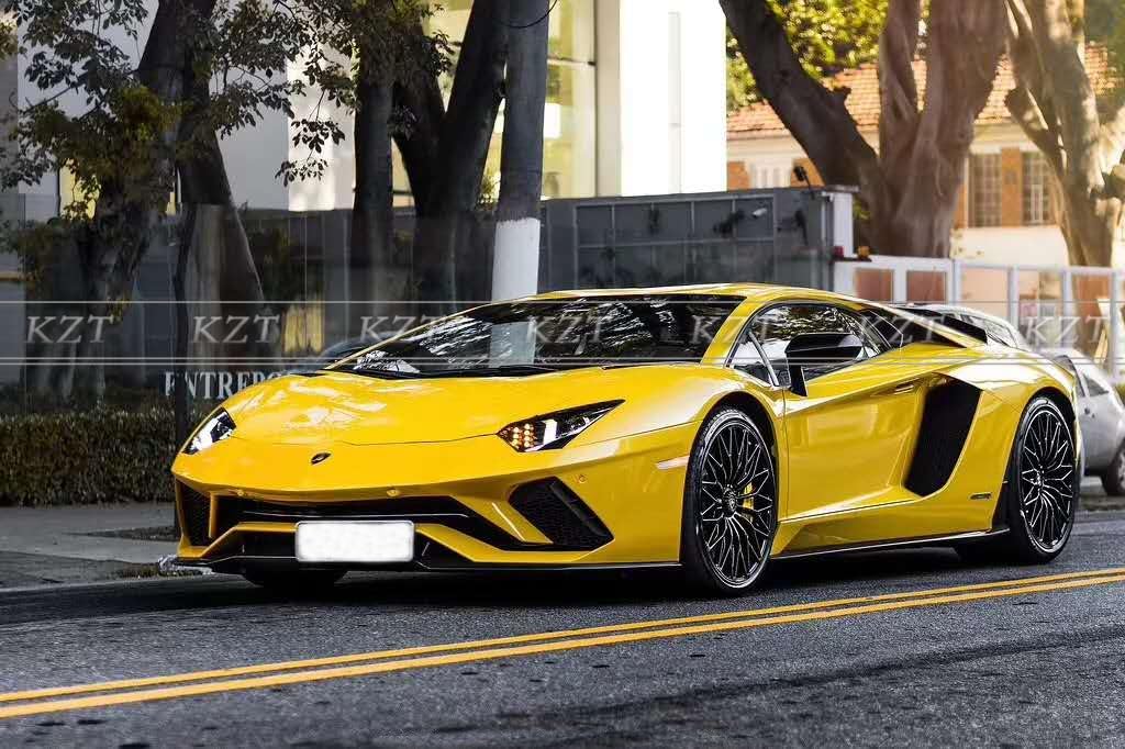 For Lamborghini LP740 Aventador Carbon Fiber Body Kits 10pcs FL/SS/DIF/CA Kazento Carbon Parts 车身侧板 LP740-AERO-KZ-CF