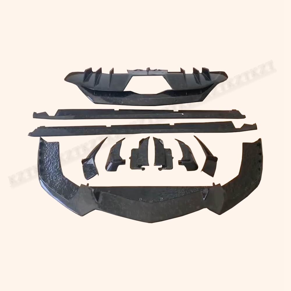 For Lamborghini LP740 Aventador Carbon Fiber Body Kits 10pcs FL/SS/DIF/CA Kazento Carbon Parts 车身侧板 LP740-AERO-KZ-CF