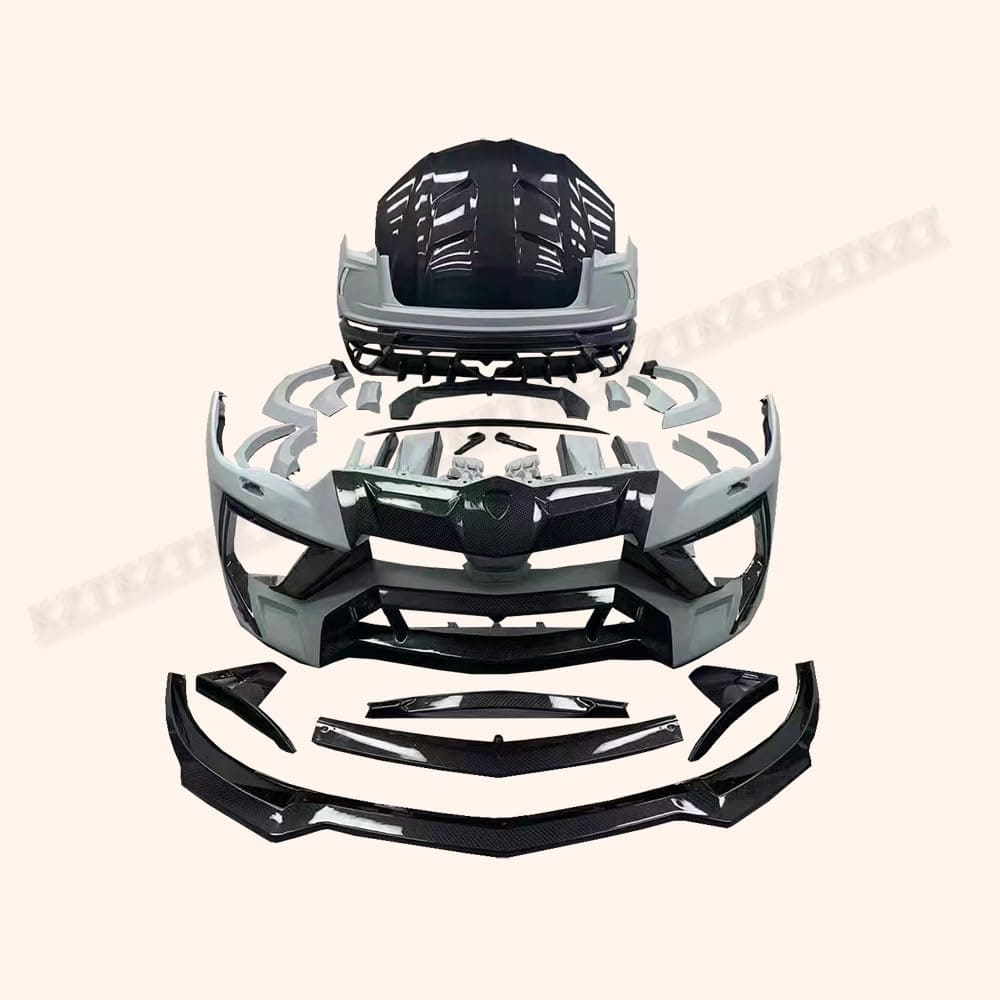 For Lamborghini URUS MSR Style Partial Carbon Fiber Body Kits 27PCS FB/SS/RB/HOOD/KITS