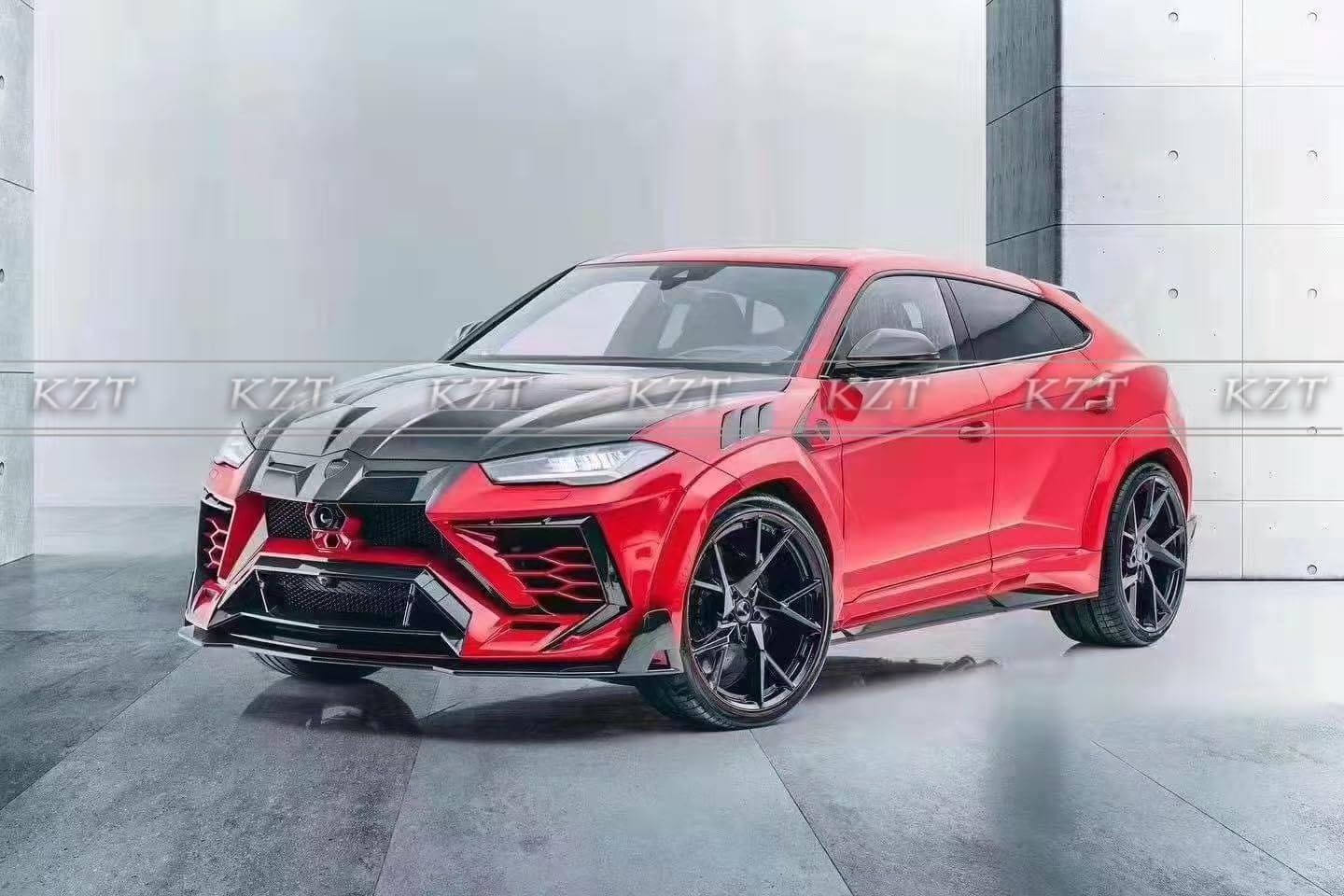 For Lamborghini URUS MSR Style Partial Carbon Fiber Body Kits 27PCS FB/SS/RB/HOOD/KITS