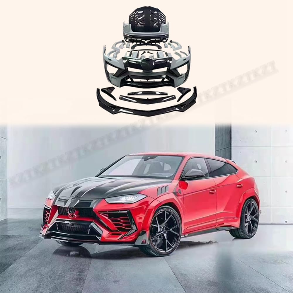 For Lamborghini URUS MSR Style Partial Carbon Fiber Body Kits 27PCS FB/SS/RB/HOOD/KITS