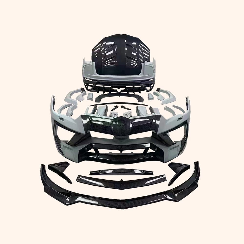 For Lamborghini URUS MSR Style Partial Carbon Fiber Body Kits 27PCS FB/SS/RB/HOOD/KITS