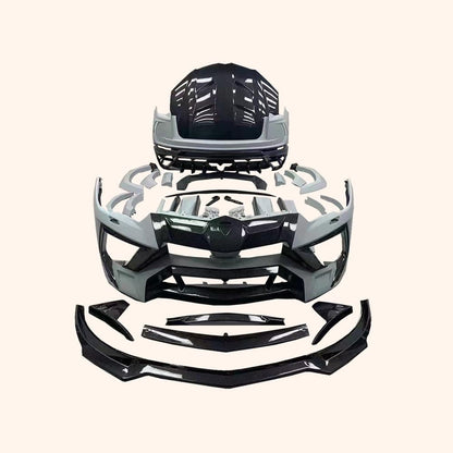 For Lamborghini URUS MSR Style Partial Carbon Fiber Body Kits 27PCS FB/SS/RB/HOOD/KITS