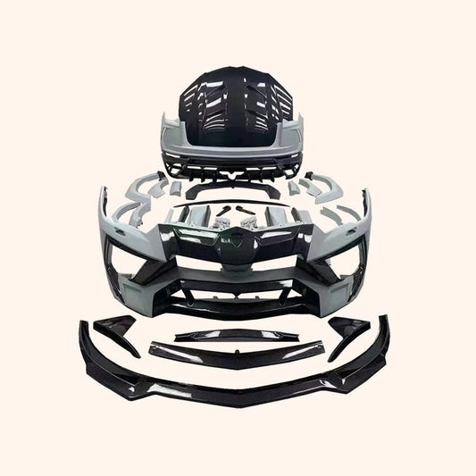 For Lamborghini URUS MSR Style Partial Carbon Fiber Body Kits 27PCS FB/SS/RB/HOOD/KITS