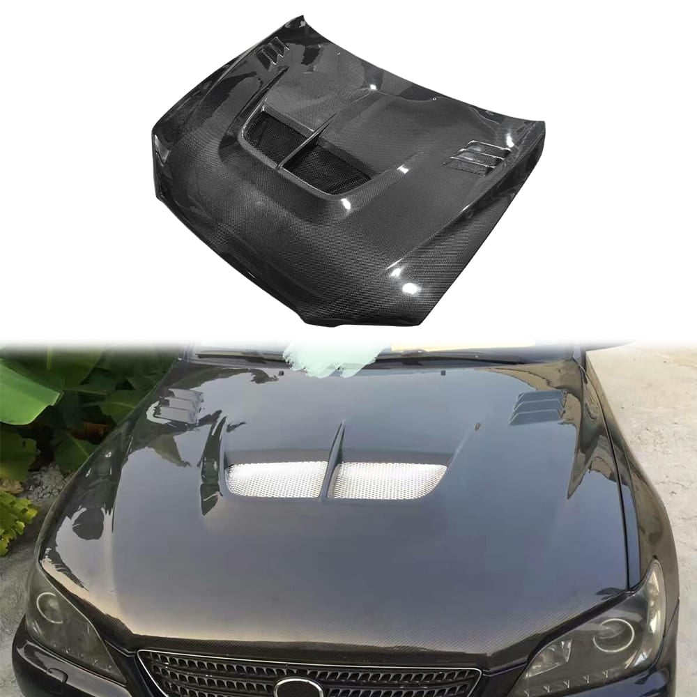 For Lexus XE10 IS200 IS300 Altezza V3 Type Front Vented Hood 1999-2005