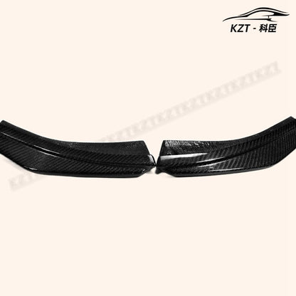 For Maserati Gran Turismo Mc Sport Line Front Bumper Lip 2Pcs Chin Splitter Spoiler Carbon Fiber Body Kits