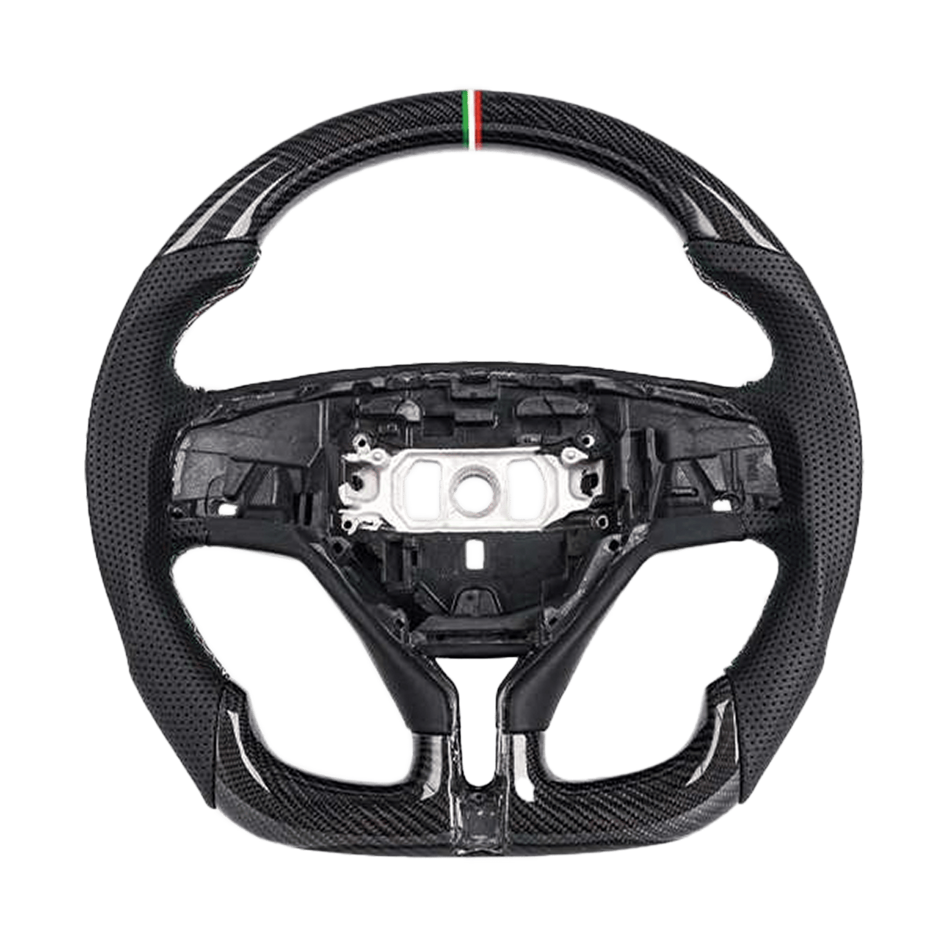 For Maserati Levante Ghibli Quattroporte 14-24 Carbon D Style Steering Wheel Kazento Carbon Parts Carbon Fiber GHIBLI14-STEERING-D-CF
