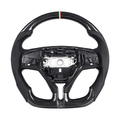 For Maserati Levante Ghibli Quattroporte 14-24 Carbon D Style Steering Wheel Kazento Carbon Parts Carbon Fiber GHIBLI14-STEERING-D-CF
