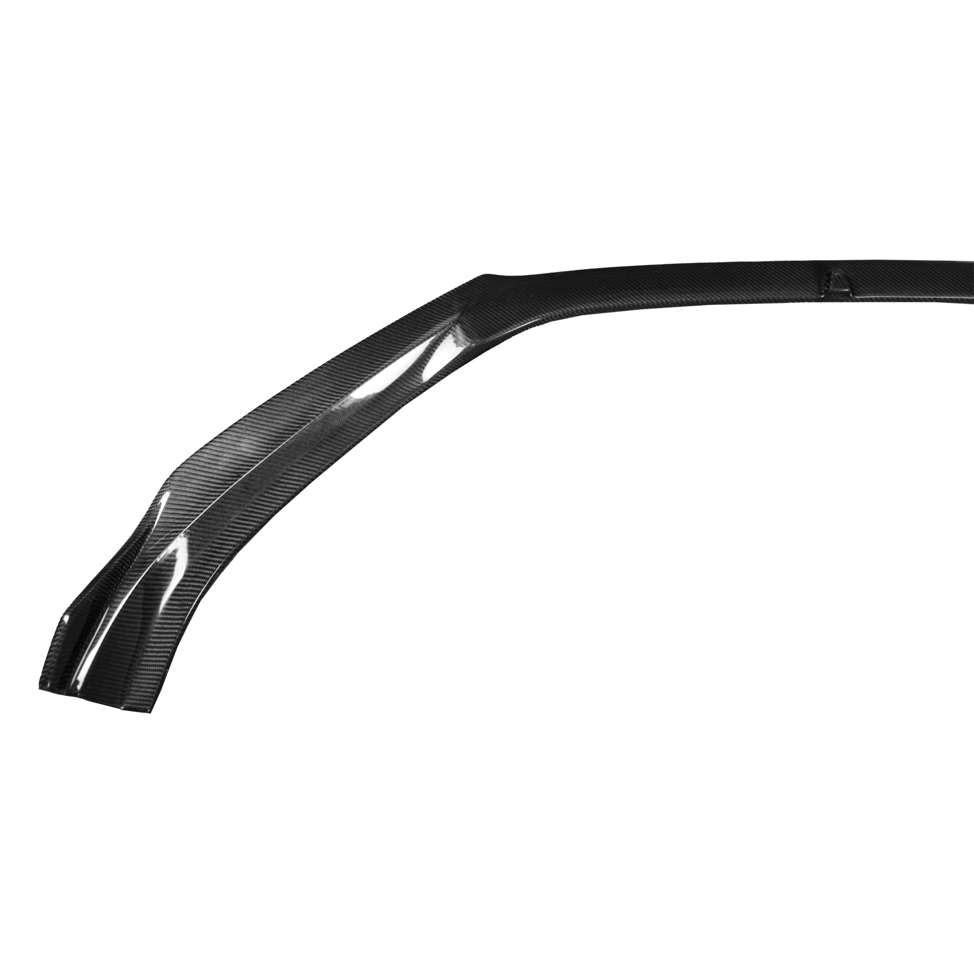 For Mazda 3 Axela 2017-18 5D Hatchback Carbon Fiber KZ Style Front Bumper Lip