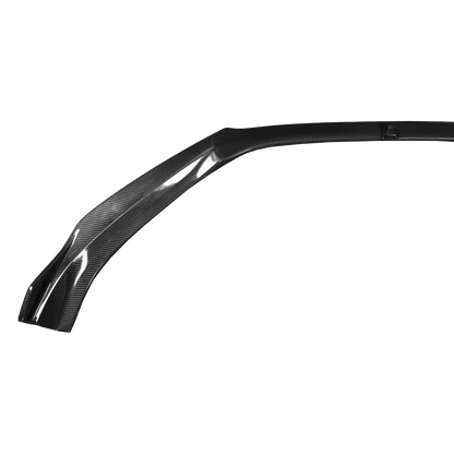 For Mazda 3 Axela 2017-18 5D Hatchback Carbon Fiber KZ Style Front Bumper Lip