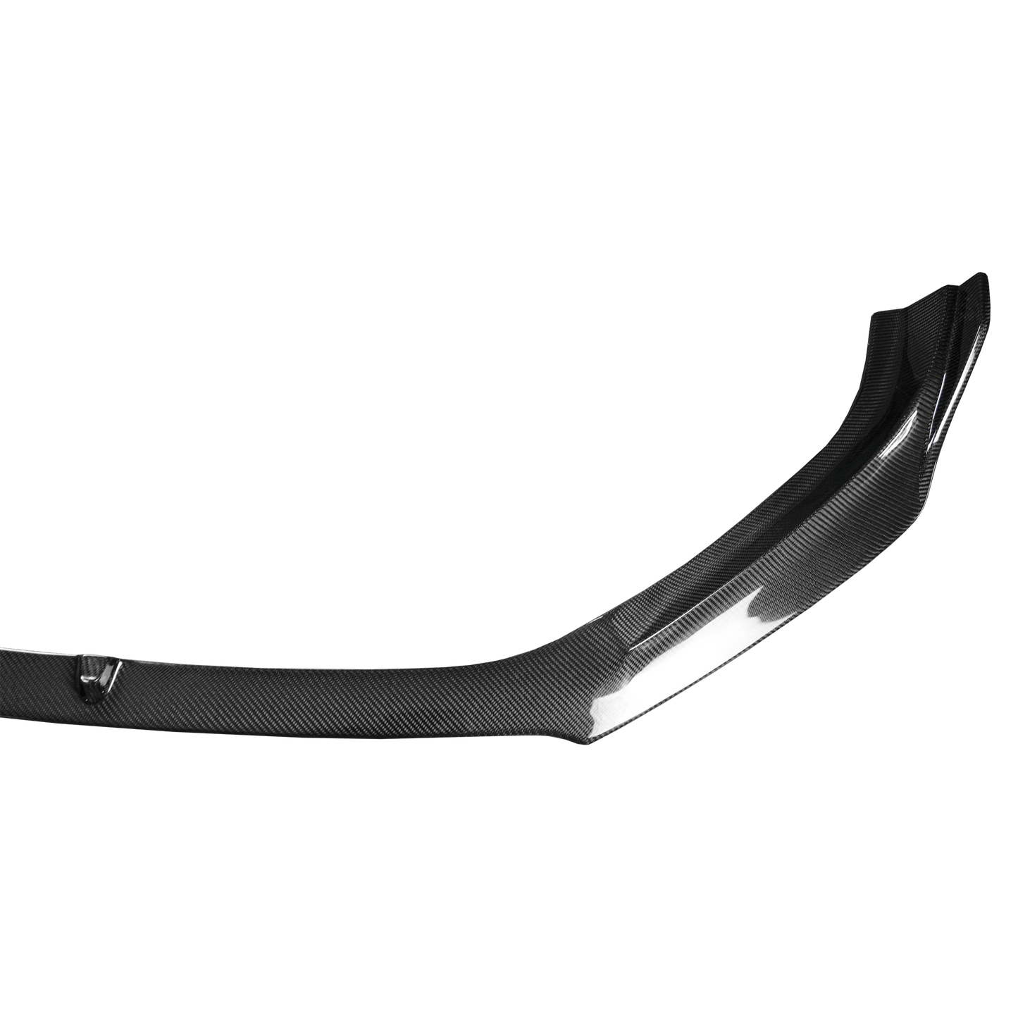 For Mazda 3 Axela 2017-18 5D Hatchback Carbon Fiber KZ Style Front Bumper Lip