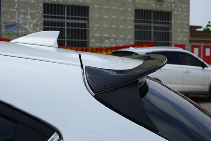 For Mazda 3 Axela 2017-18 5D Hatchback Carbon KZB Rear Roof Spoiler Wing Lip