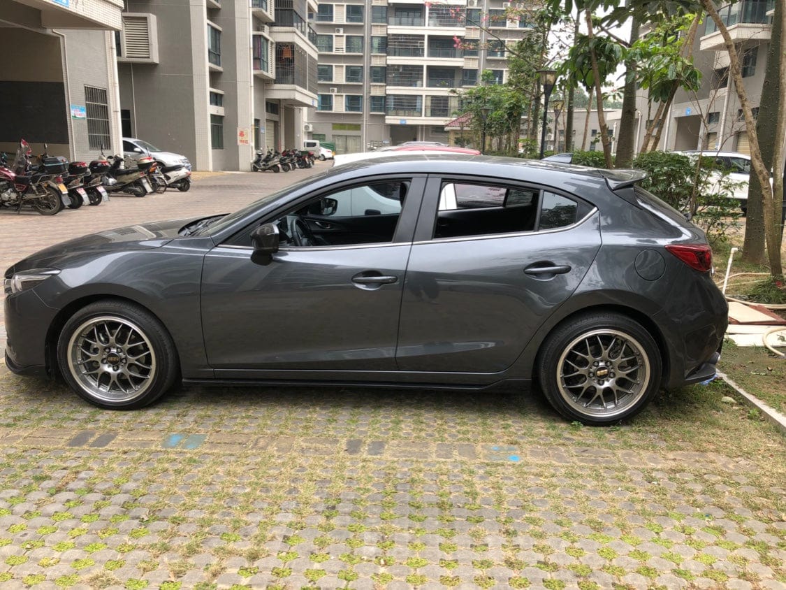 For Mazda 3 Axela 2017-18 5D Hatchback Carbon KZB Rear Roof Spoiler Wing Lip