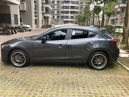 For Mazda 3 Axela 2017-18 5D Hatchback Carbon KZB Rear Roof Spoiler Wing Lip