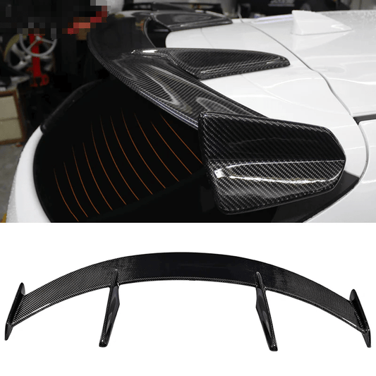 For Mazda 3 Axela 2017-18 5D Hatchback Carbon KZS Rear Roof Spoiler Wing Lip Kazento Carbon Parts Carbon Fiber AXELA1718-RS-RF-KZS-CF