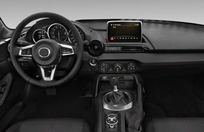 For Mazda Miata MX-5 ND 2 Door 16-24 Carbon D Style Steering Wheel Replacement Kazento Carbon Parts Carbon Fiber MX5ND-STEERING-D-CF