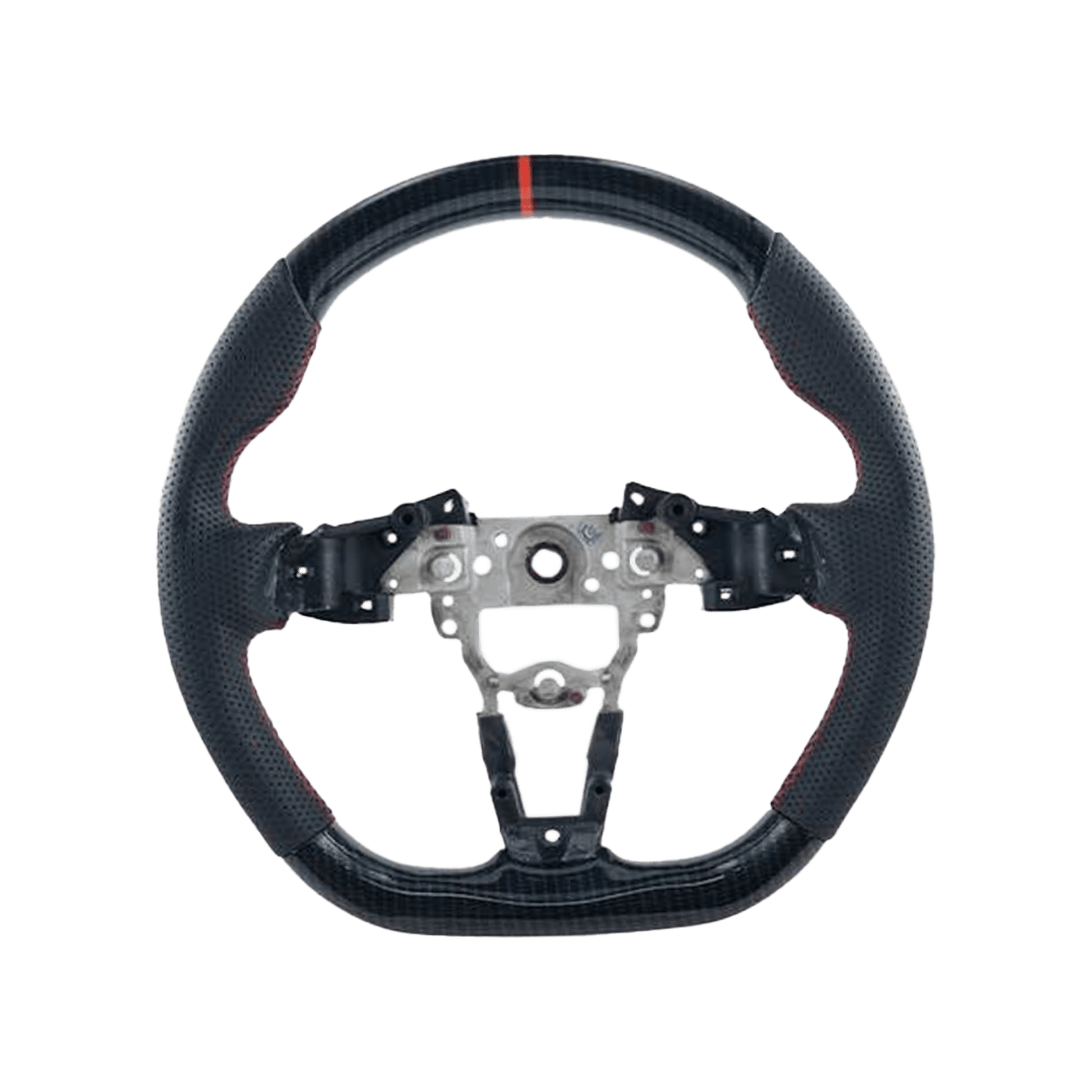For Mazda Miata MX-5 ND 2 Door 16-24 Carbon D Style Steering Wheel Replacement Kazento Carbon Parts Carbon Fiber MX5ND-STEERING-D-CF