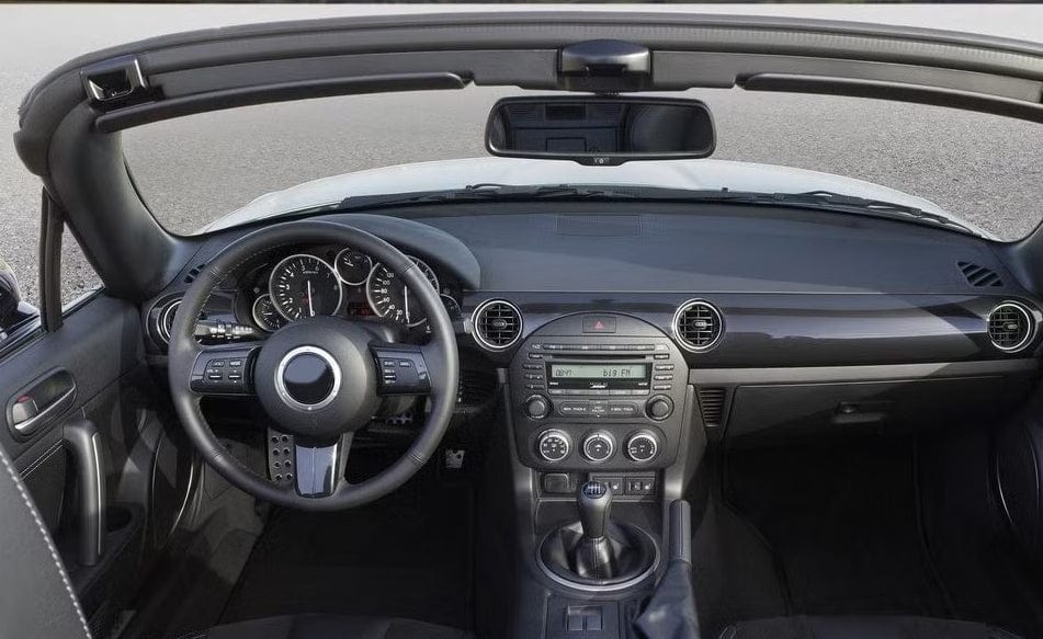 For Mazda MX-5 MX5 NC2 09-14 Carbon D Style Steering Wheel Replacement Kazento Carbon Parts Carbon Fiber MX5NC-STEERING-D-CF