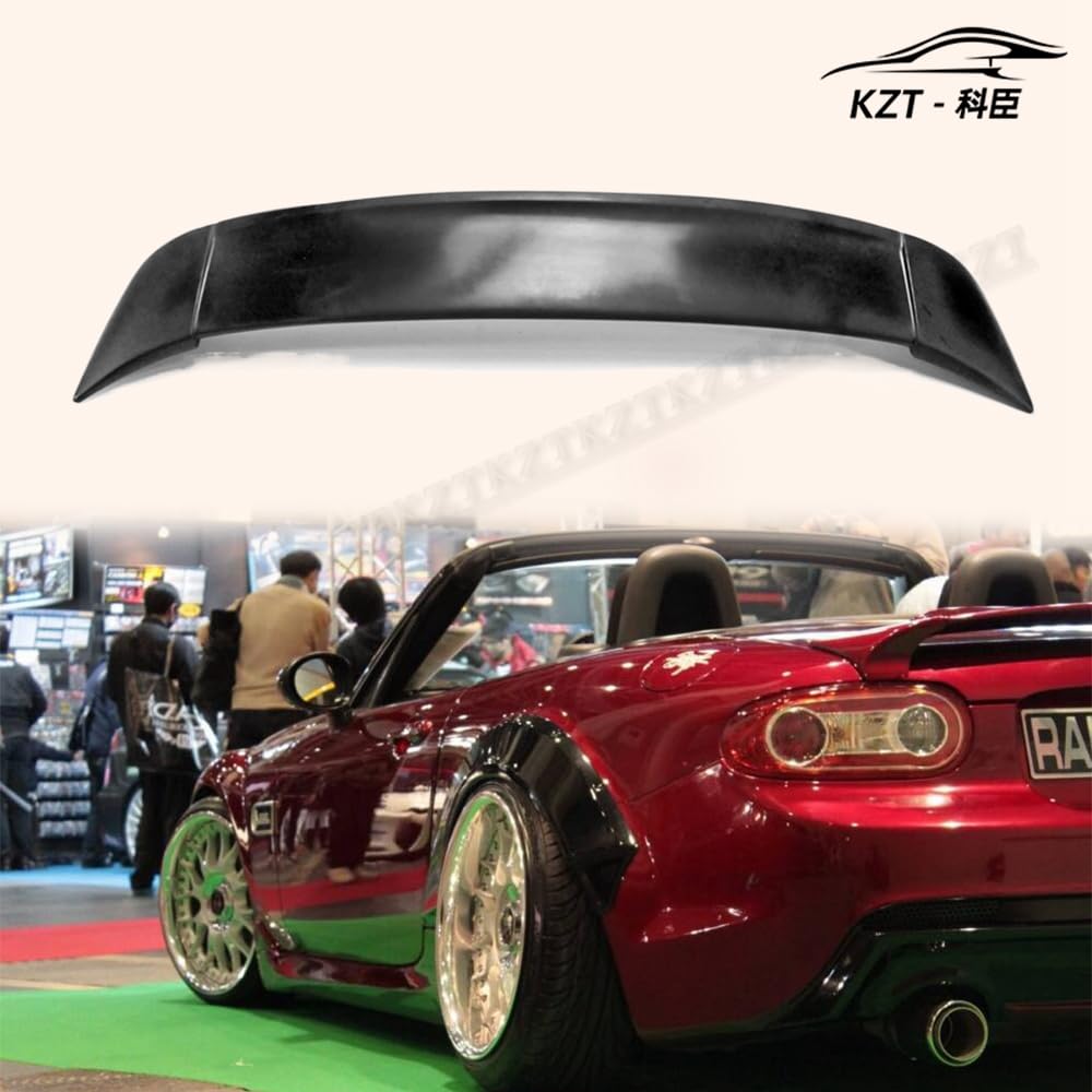 For Mazda Mx5 Nc Ncec Roster Miata Rbk Style Rear Trunk Spoiler (Soft Top Only) Fiber Glass Universal Wing For Car Vehicle Black Body Parts Kits