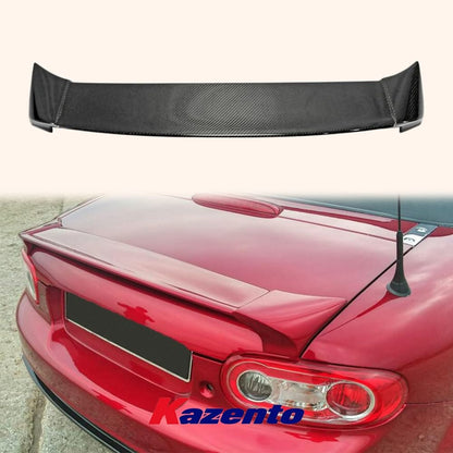 For Mazda Mx5 Nc Ncec Roster Miata Rbk Style Rear Trunk Spoiler Wing (Soft Top Only) Carbon Fiber Car Body Parts Kits Kazento Carbon Parts 车身侧板 MX5-RS-RBK-NC-SOF-CF