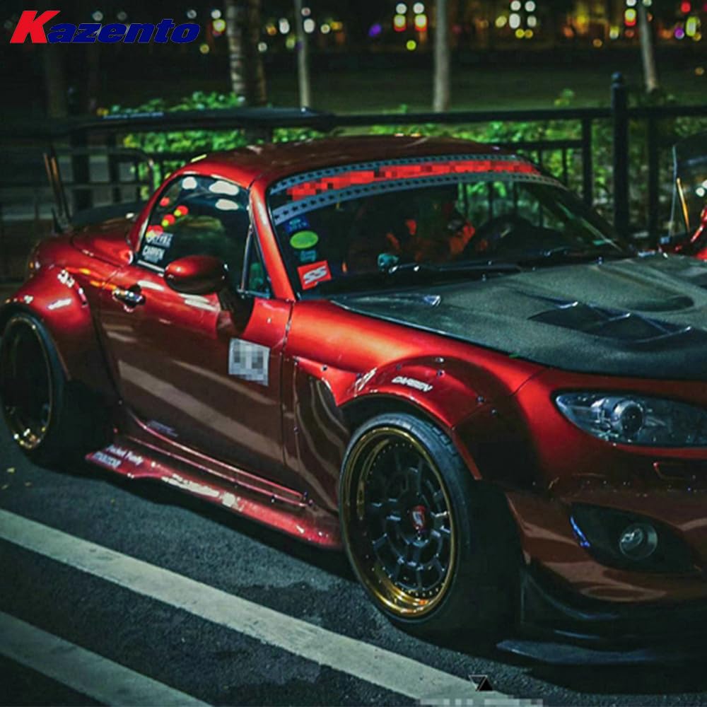 For Mazda Mx5 Nc Ncec Roster Miata Stanceworkz Wide Side Skirt (2Pcs) Rocker Panels Side Part Fiber Glass Body Kit Replacement Kazento Carbon Parts 车身侧板 MX5-SS-SW-NC-FRP