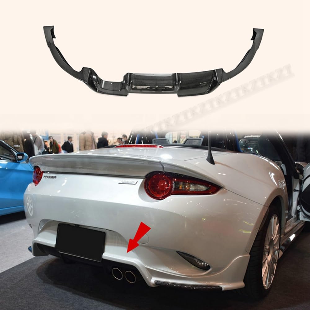 For Mazda Mx5 Nd5Rc Miata Roadster Esq Style Rear Lip Carbon Fiber Kazento Carbon Parts 车身侧板 MX5-DIF-ND-ESQ-CF