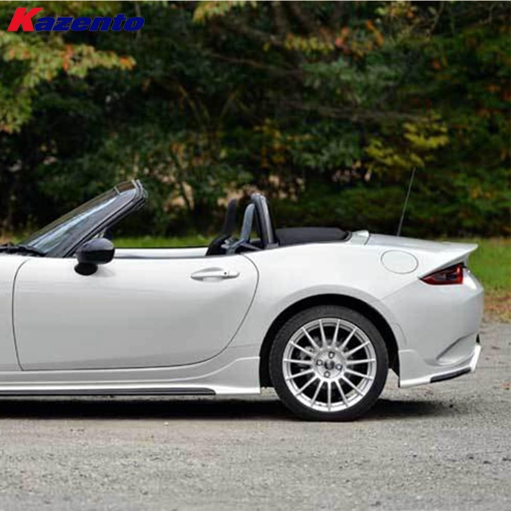 For Mazda Mx5 Nd5Rc Miata Roadster Esq Style Rear Spoiler (3 Pcs, Softtop Only) Fiber Glass Universal Wing For Car Vehicle Black Body Parts Kits