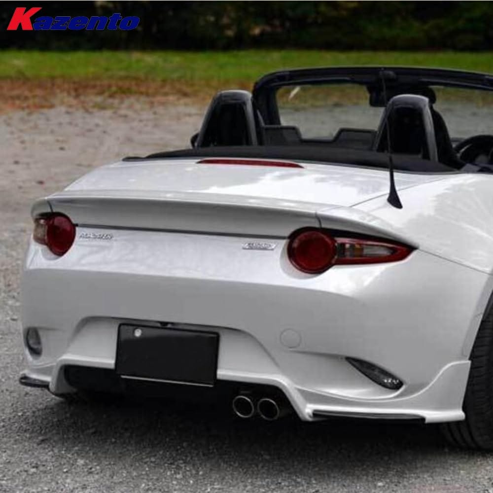 For Mazda Mx5 Nd5Rc Miata Roadster Esq Style Rear Spoiler (3 Pcs, Softtop Only) Fiber Glass Universal Wing For Car Vehicle Black Body Parts Kits