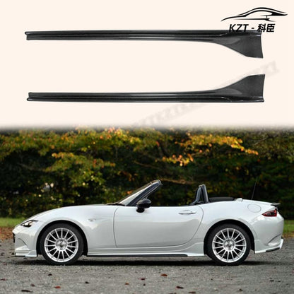 For Mazda Mx5 Nd5Rc Miata Roadster Esq Style Side Skirt Rocker Panels Side Part Carbon Fiber Body Kit Replacement Kazento Carbon Parts 车身侧板 MX5-SS-ND-ESQ-CF