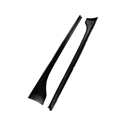For Mazda Mx5 Nd5Rc Miata Roadster Esq Style Side Skirt Rocker Panels Side Part Fiber Glass Body Kit Replacement Kazento Carbon Parts 车身侧板 Fiber Glass (Unpaint) MX5-SS-ND-ESQ-FRP