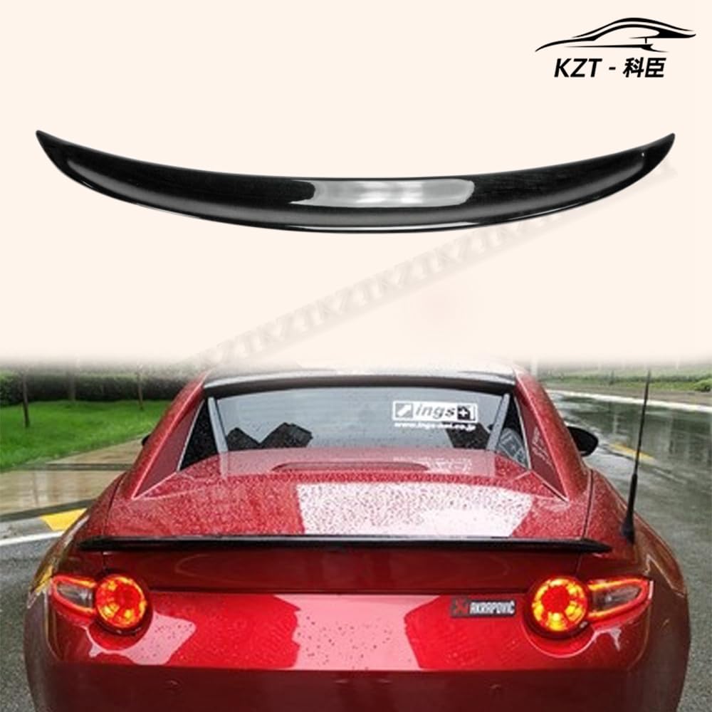 For Mazda Mx5 Nd5Rc Miata Roadster Gage Style Vary Style Ducktail Rear Spoiler (Fit Both Soft & Hard Top) Fiber Glass Universal Wing For Car Vehicle Black Body Parts Kits