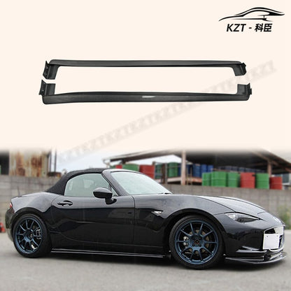 For Mazda Mx5 Nd5Rc Miata Roadster Odula Side Skirt Step Rocker Panels Side Part Carbon Fiber Body Kit Replacement Kazento Carbon Parts 车身侧板 MX5-SS-ND5-CF