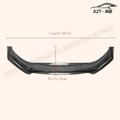For Mazda Mx5 Nd5Rc Miata Roadster Rb Style Front Bumper Lip Chin Splitter Spoiler Carbon Fiber Body Kits Kazento Carbon Parts 车身侧板 MX5-FL-RB-ND-CF