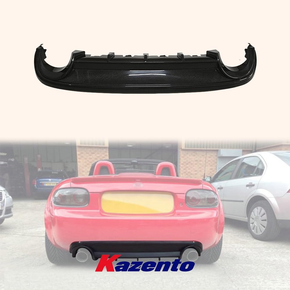 For Mazda Mx5 Roaster Miata Nc 1 2 3 Spt Style Rear Diffuser (Twin Exhaust Exit, For Oem Rear Bumper) Carbon Fiber Kazento Carbon Parts 车身侧板 MX5-DIF-SPT-NC-CF