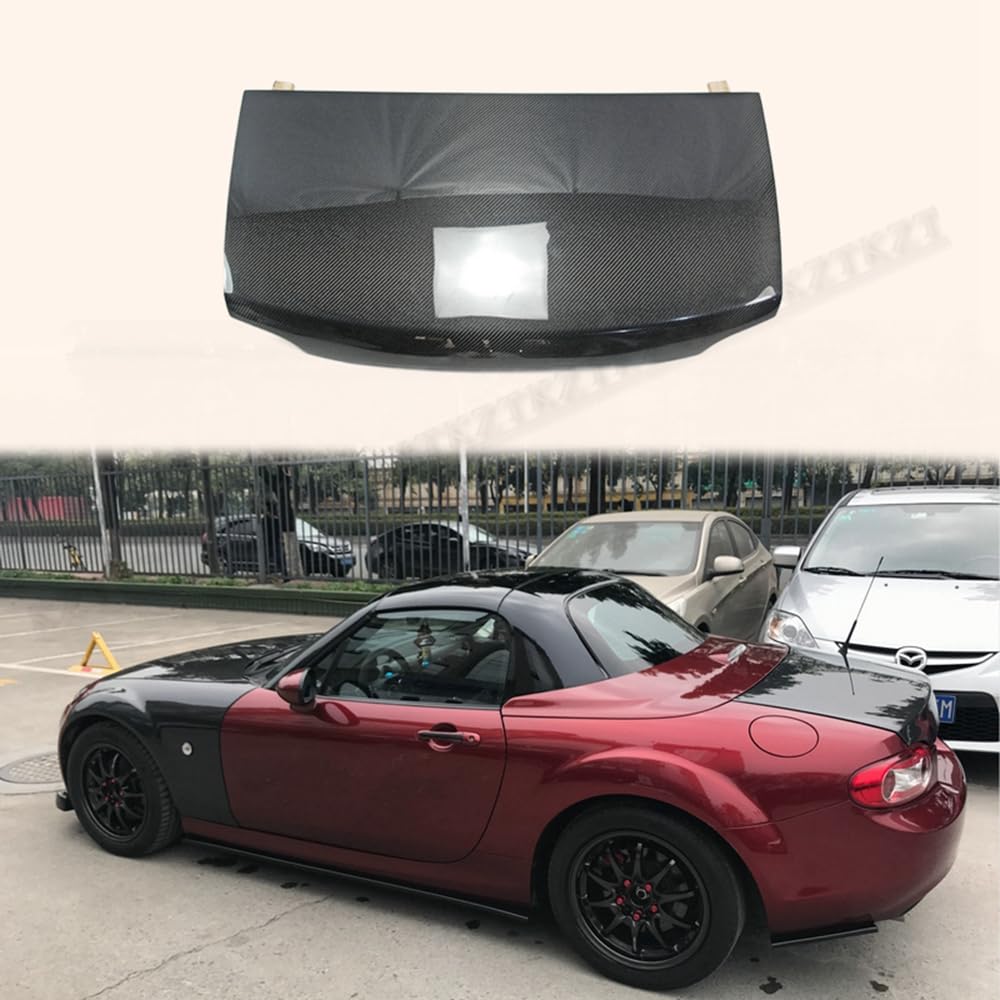 For Mazda Mx5 Roaster Miata Nc Rear Trunk (Soft Top Only) Carbon Fiber