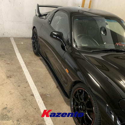 For Mazda Rx7 Fd Feed Style Side Skirt Add On Rocker Panels Side Part Carbon Fiber Body Kit Replacement