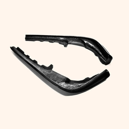 For Mazda Rx7 Fd3S Oem Front Bumper Lip (2Pcs) (For 1993-1999 Model) Chin Splitter Spoiler Carbon Fiber Body Kits Kazento Carbon Parts 车身侧板 FD3S-FL-OE-CF
