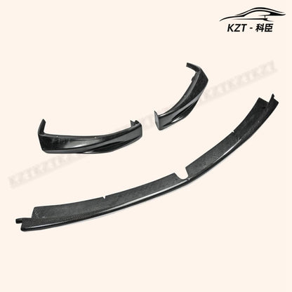 for Mazda Rx8 Early 03-08 Se3P Tk Style 3Pcs Front Bumper Lip Chin Splitter Spoiler Partial Carbon Fiber(Mid Piece) Body Kits Kazento Carbon Parts 车身侧板 RX8-FL-TK-EARLY-P25