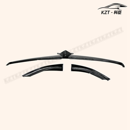 for Mazda Rx8 Late 09-12 R3 Tk Style 3Pcs Front Bumper Lip Chin Splitter Spoiler Carbon Fiber Body Kits Kazento Carbon Parts 车身侧板 RX8-FL-TK-LATE-CF