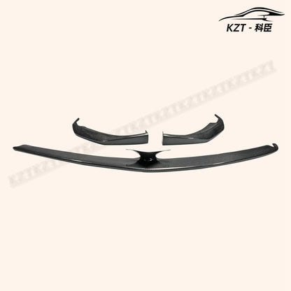 for Mazda Rx8 Late 09-12 R3 Tk Style 3Pcs Front Bumper Lip Chin Splitter Spoiler Carbon Fiber Body Kits Kazento Carbon Parts 车身侧板 RX8-FL-TK-LATE-CF
