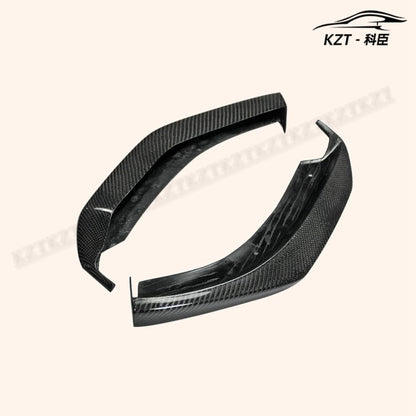 for Mazda Rx8 Late 09-12 R3 Tk Style 3Pcs Front Bumper Lip Chin Splitter Spoiler Carbon Fiber Body Kits Kazento Carbon Parts 车身侧板 RX8-FL-TK-LATE-CF