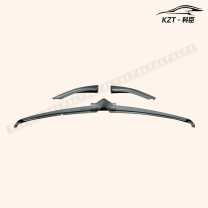 for Mazda Rx8 Late 09-12 R3 Tk Style 3Pcs Front Bumper Lip Chin Splitter Spoiler Fiber Glass Body Kits Kazento Carbon Parts 车身侧板 RX8-FL-TK-LATE-FRP
