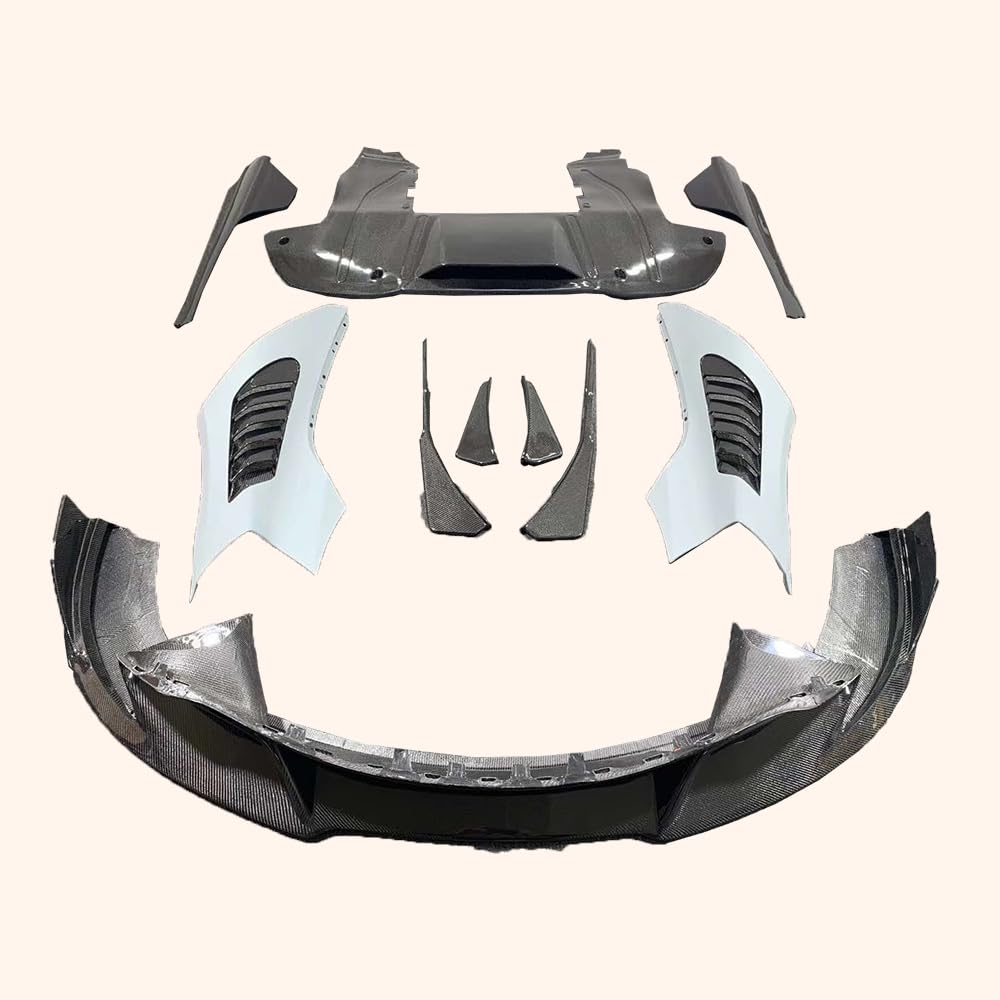 For Mclaren 720S Carbon Fiber VT Style Body Kits 10pcs FL/RL/DIF/HOOD/KITS