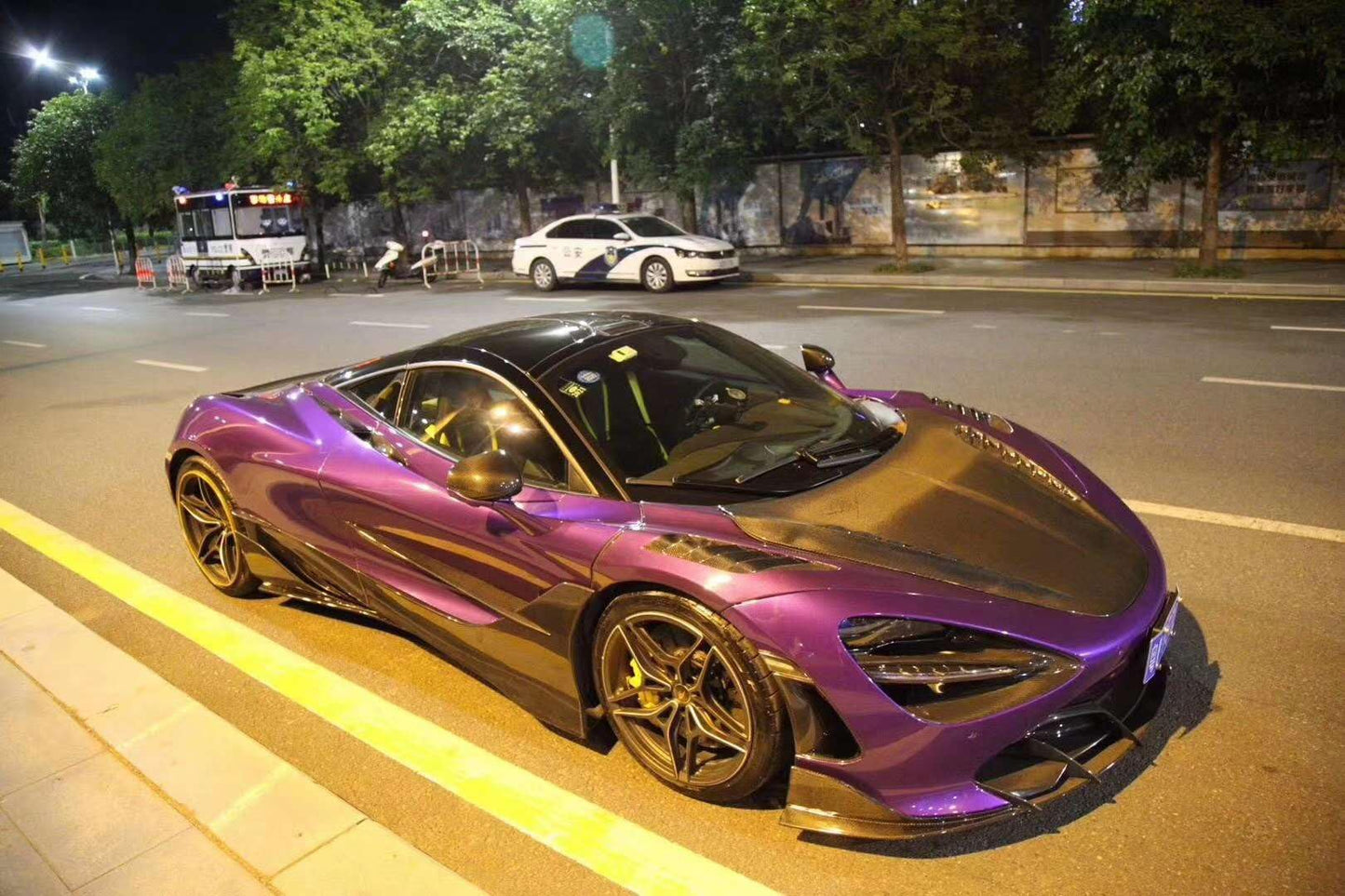 For Mclaren 720S TP Style Body Kits 35pcs Carbon Fiber FL/RL/DIF/HOOD/KITS Kazento Carbon Parts 车身侧板 720S-BODY-TP-CF