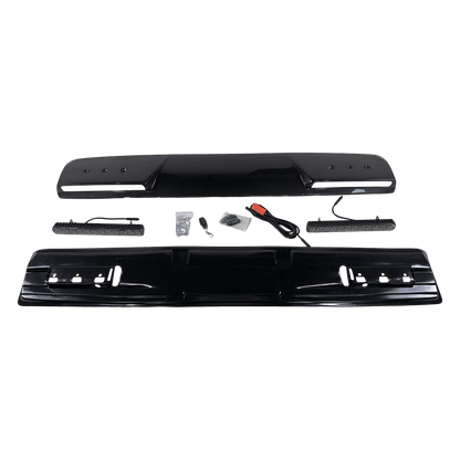 For Mercedes Benz W464 G-Class G500 G63 19-23 Carbon Front Roof Spoiler W/LED Kazento Carbon Parts Carbon Fiber W464-FRL-BS-CF