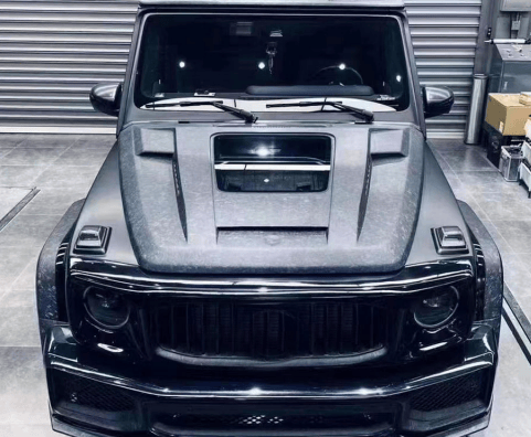 For Mercedes Benz W464 G500 G63 MBJ Front Vented Clear Hood 2019-2023