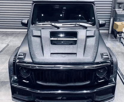 For Mercedes Benz W464 G500 G63 MBJ Front Vented Clear Hood 2019-2023
