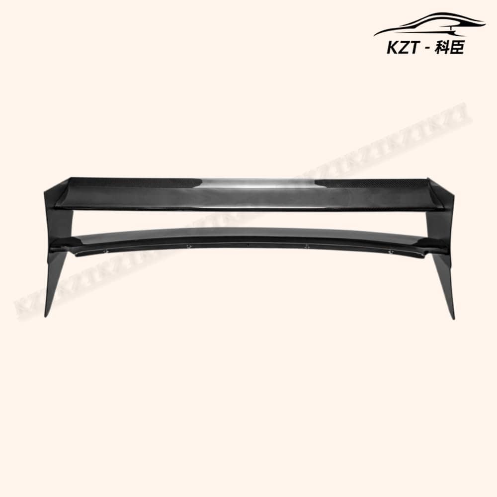 For Mini Cooper S R56 M7 Style Rear Roof Spoiler (Aluminmum End Cap) Partial Carbon Fiber(Blade) Car Body Parts Kits Kazento Carbon Parts 车身侧板 R56-RS-M7&-PCF2