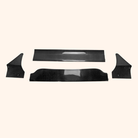 For Mini Cooper S R56 M7 Style Rear Roof Spoiler (Aluminmum End Cap) Partial Carbon Fiber(Blade) Car Body Parts Kits Kazento Carbon Parts 车身侧板 R56-RS-M7&-PCF2