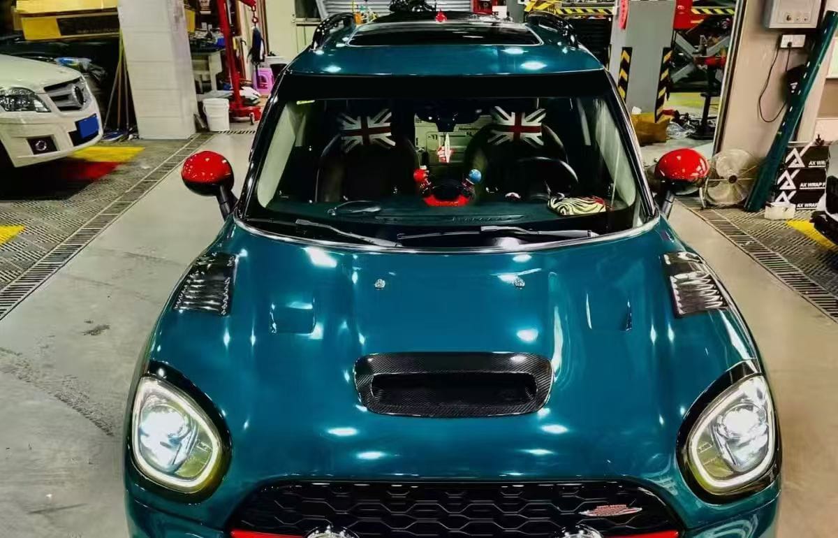 For Mini Countryman F60 V Style Front Vented Cooling Hood 2017-2023